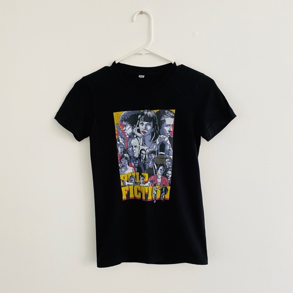 Pulp Fiction Tops - Pulp Fiction Black Tee Small